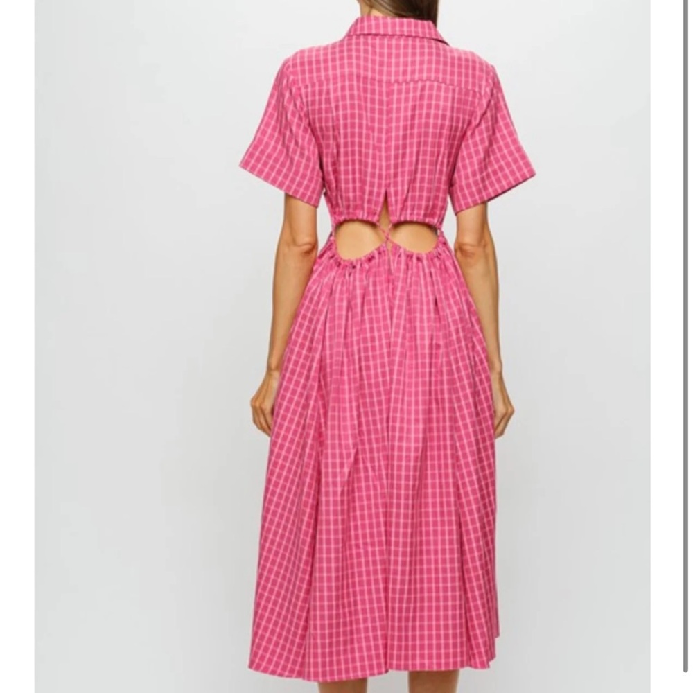 Sofie the Label Pink Checkered Dress - Picture 2 of 3
